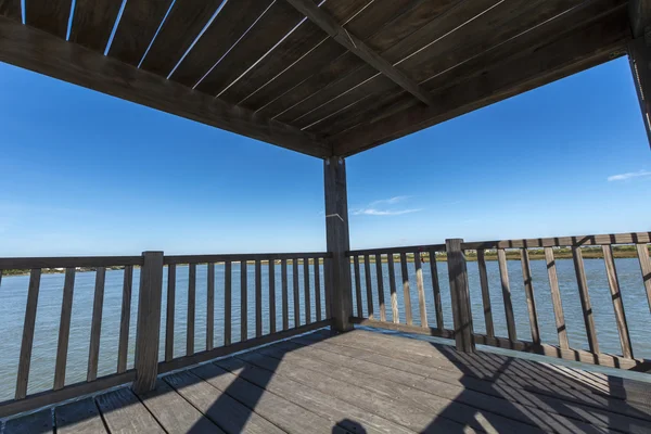 Muelle puente de madera — Foto de Stock