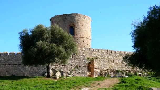 Hrad Jimena de la Frontera, Cádiz, Španělsko — Stock video