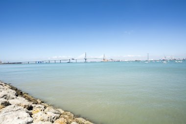 Cadiz, İspanya yeni köprü inşaatı