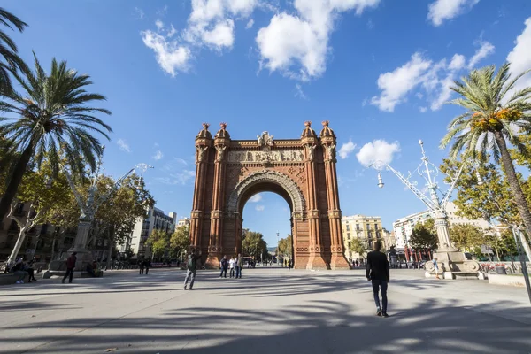 Arco do Triunfo, Barcelone, Espanha — Fotografia de Stock