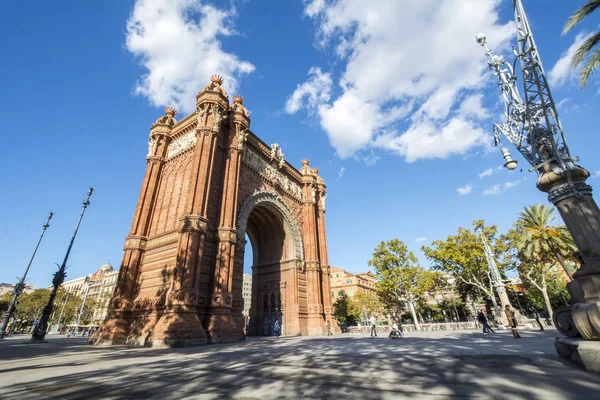 Arco do Triunfo, Barcelone, Espanha — Fotografia de Stock