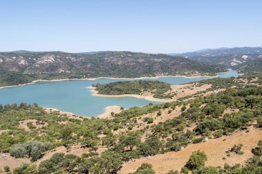 Guadarranque reservoir, Castellar de la Frontera, Andalusia, Spa clipart