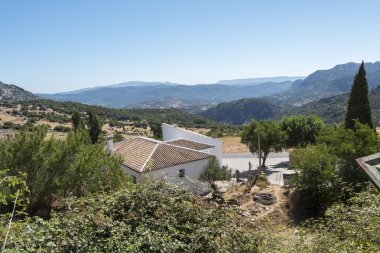 View from Benaocaz town , Cadiz Province, Andalusia, Spain clipart