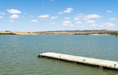 Lake view of Arcos de la Frontera, Spain