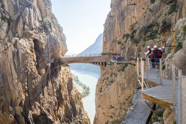 'El Caminito del Rey' (Kral'ın küçük yol), dünyanın en tehlikeli — Stok fotoğraf