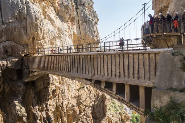 'El Caminito del Rey' (King's paadje),'s werelds meeste gevaar — Stockfoto