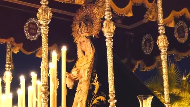 Spaanse heilige week processies, Pasen (Semana Santa) — Stockvideo