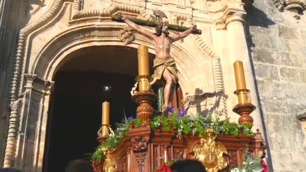 Spanish holy week processions, Easter Week (Semana Santa) — Stock Video