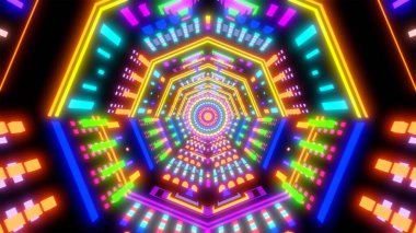 Çok renkli Trippy Soyut Işıklar Müzik Video Arkaplan 3D Gökkuşağı Renk Desenleri Psikodelik Hipnotize Arkaplan
