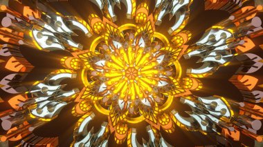 Hipnotik etnik fantezi için mandala simetrik arkaplan çok renkli kaleydoskop duvar kağıdı çakra meditasyonu hipnotik şamanik oryantal geri çekilme için fraktal yoga sanatı tasarımı