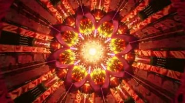 Trippy art psychedelic trans için kusursuz Psychedelic 3D animasyon VJ LOOP trans görsel trans üçüncü göz çakra açmak için