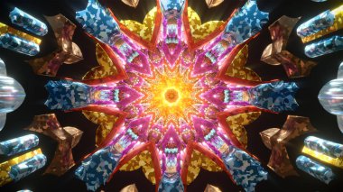 Arka plan Duvar Kağıdı Illustration foto image cgi Vj trippy kaleidoscope yoga zen etnik tünel döngüsü arka plan görsel soyut illüzyon kutsal geometri fütüristik