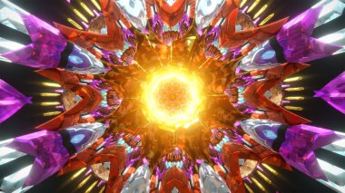 Arka plan Duvar Kağıdı Illustration foto image cgi Vj trippy kaleidoscope yoga zen etnik tünel döngüsü arka plan görsel soyut illüzyon kutsal geometri fütüristik