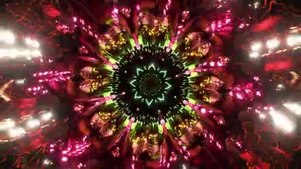 New Age Seamless Loop Digital Art Mit Psychedelischer Trippy Energy — Stockvideo