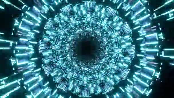 Trippy花サイケデリック波神聖な幾何学シームレスループVj — ストック動画