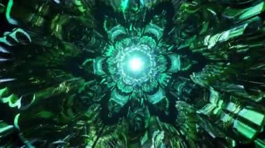 Üçüncü göz çakra etnik kutsal geometri kaleydoskop sonsuz üç boyutlu kalıplar ruhsal meditasyon için kusursuz vj döngüsü psikedelik madde trans yolculuğu