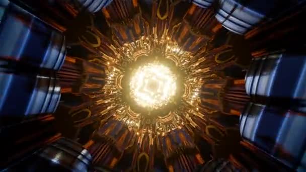 Духова Свідомість Сакральна Геометрія Безшовна Петля Нескінченний Психоделічний Досвід Анімація — стокове відео