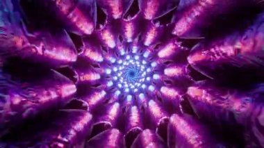 Ruhani Uyanış Döngüsü 3d Soyut Psikedelik Lsd Trip Mandala Kaleydoskop Sonsuz Arkaplan