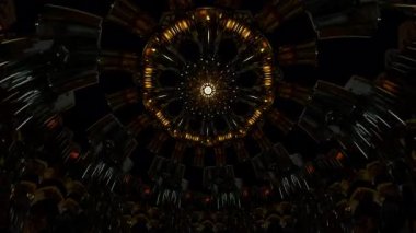 Kutsal kubbe mandala taç çakra ışığıyla parlıyor, dairesel katedral simetri ilahi ahenkle açılıyor meditasyon ve içsel iyileştirme için tasarlanmış ruhani bir sığınak.