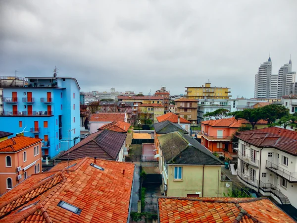 İtalya renkli evlerin detay doğal görünümü.