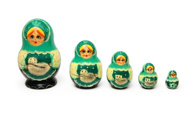 Rus Matruşka oyuncağı ayarla