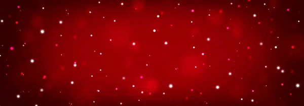 Sfondo Rosso Astratto Gradiente Natale Con Cerchi Lucenti Bokeh Anno — Foto Stock