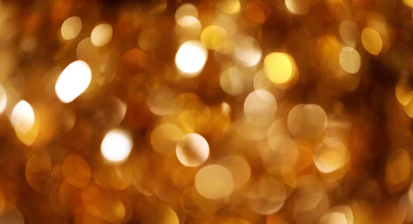 Zlatý Rozmazaný Zadek Pozadí Zářící Vánoční Světla Třpytivý Nový Rok — Stock fotografie