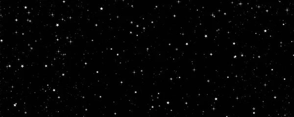 Estrelas Brancas Céu Negro Aglomerado Estrelas Brilhantes Espaço Fundo Festivo — Fotografia de Stock