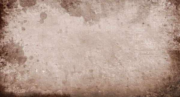 Lekeli Lekeli Eski Kirli Kağıdın Soyut Kahverengi Grunge Arka Planı — Stok fotoğraf
