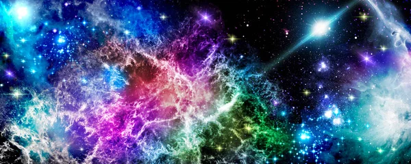 우주에 은하들 — 스톡 사진