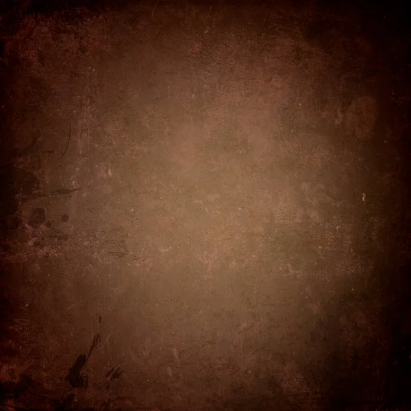 Abstraktní tmavě hnědý papír grunge pozadí s známkou — Stock fotografie