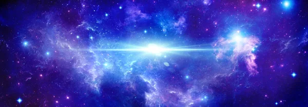 Cosmic Background Stars Bright Flash Star Outer Space — Φωτογραφία Αρχείου