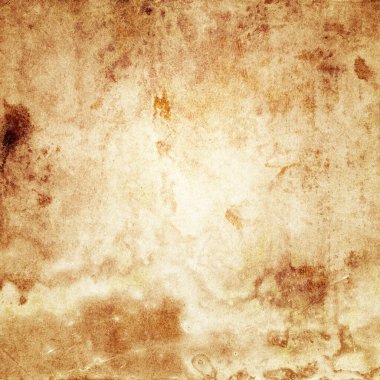 Lekeli eski, boş, benekli bir bej kağıt.