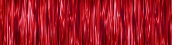 Festive Sfondo Rosso Decorativo Rosso Tende Fatte Strisce Verticali Sfocate — Foto Stock