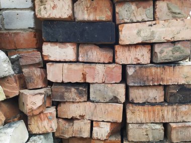 farklı türde tuğla duvar arkaplanı