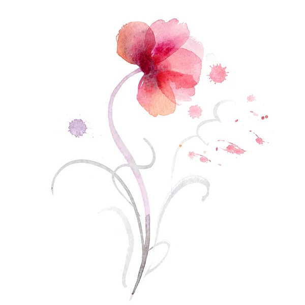 Beautiful watercolor flower — Stock Image Beautiful watercolor flower Stock Picture