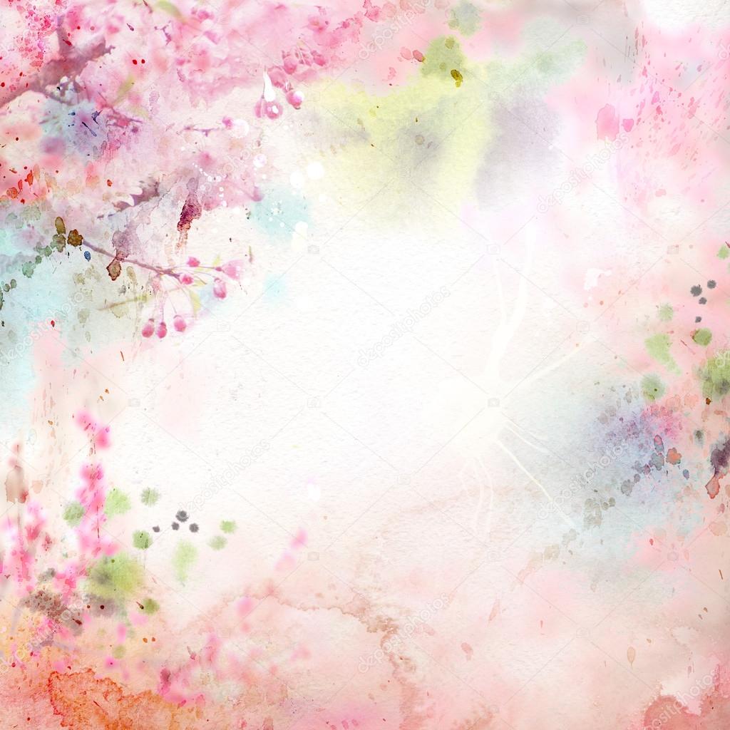 Pink watercolor background Stock Photo by ©Guzanna 64806321