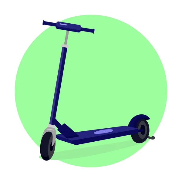 Electric Scooter. Eco city transport.Flat Vector illustration — Stock Vector