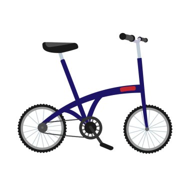 Bisiklet şehri, bisiklet, tekerlek, ulaşım türünün vektör çizimi. Düz 