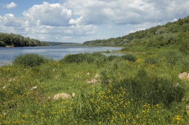 Gökyüzü bulutlu yaz