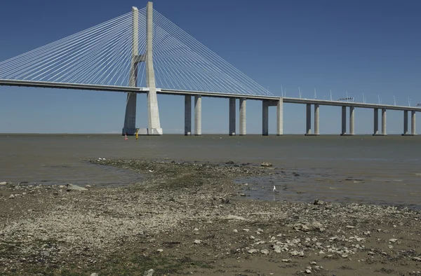 Vasco de gama brug — Stockfoto