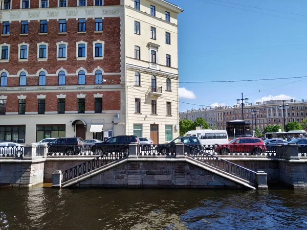 Sint Petersburg Rusland Mei 2021 Afdaling Naar Het Water Het — Stockfoto