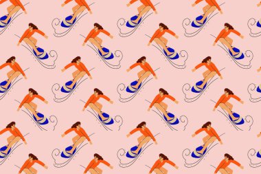 Sörfçü kızların olduğu kusursuz bir model. 