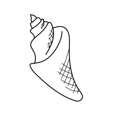 El yapımı denizci seti. Triton deniz kabuğu simgesi