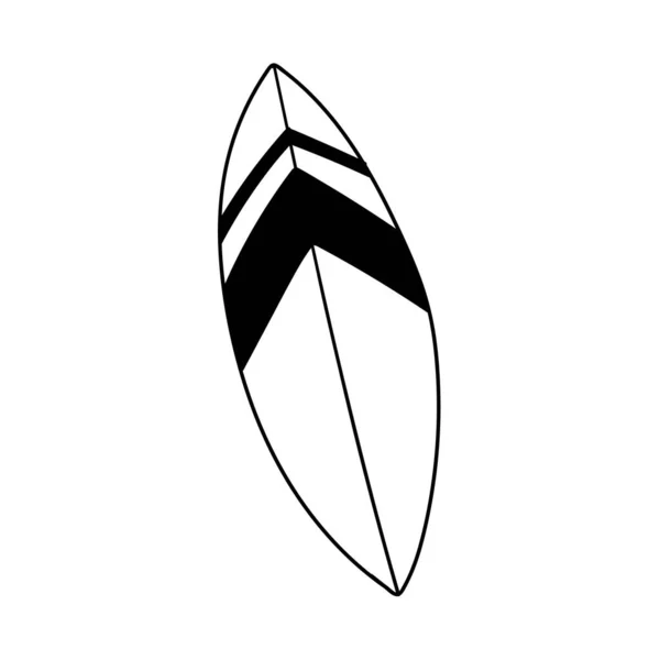 Символ векторного сёрфинга по иконке доски — стоковый вектор