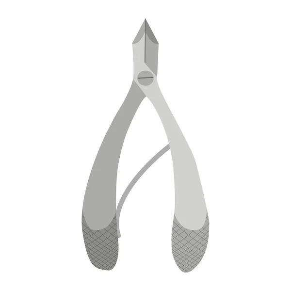 Cartoon of Nail manicure pliers vector icon — 스톡 벡터