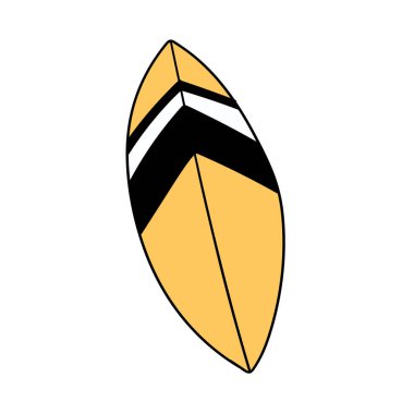 Sörf tahtası simgesi ilüstrasyon vektör sörf işareti sembolü