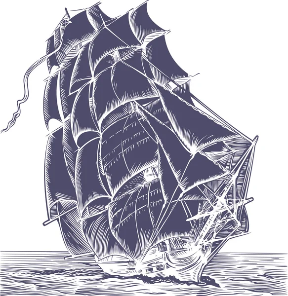 Old Sail ship Royalty Free Stock Illustrations