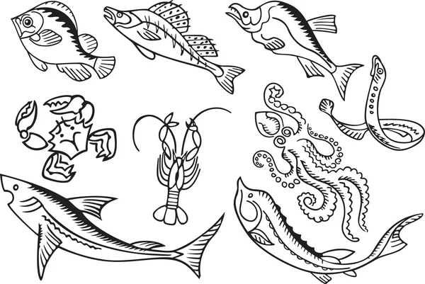 Seafood Vector Graphics