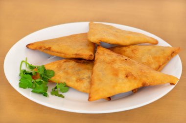 Asya mezesi. Kızarmış Wonton.